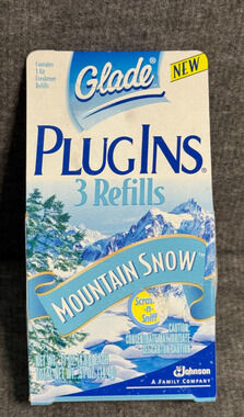 Vintage 1999 Glade Plug Ins Refill Mountain Snow - 3ct